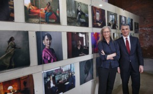 Annie Leibovitz and Sergio P. Ermotti, Group CEO, UBS