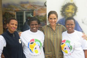 Laure in Cape Town with m2m Mentor Mothers